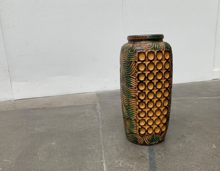 mid century german brutalist floor vase from duemler breiden 1960s 21