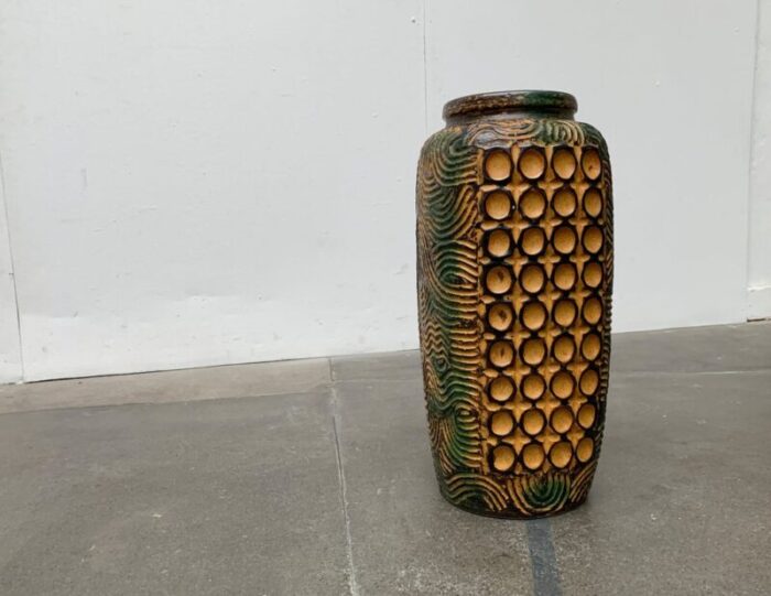 mid century german brutalist floor vase from duemler breiden 1960s 23