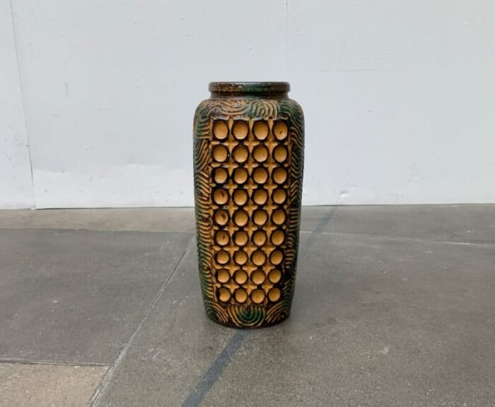 mid century german brutalist floor vase from duemler breiden 1960s 27