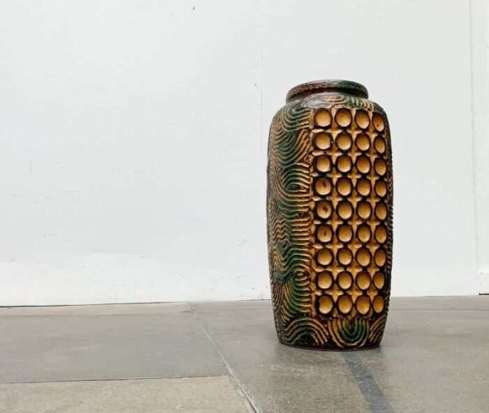 mid century german brutalist floor vase from duemler breiden 1960s 3