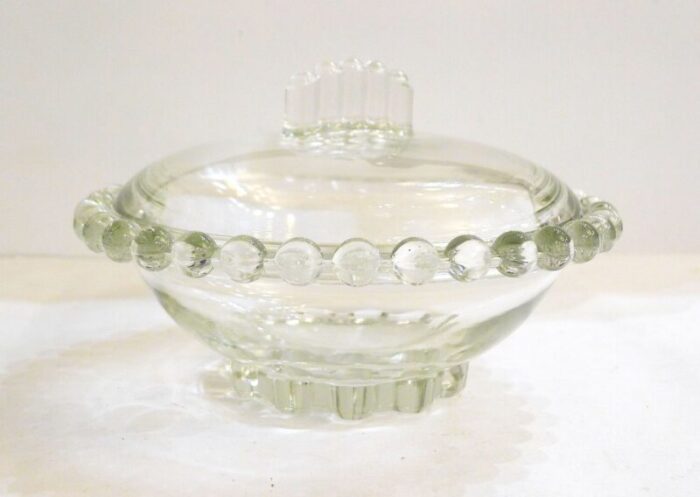 mid century glass jewelry holder 1950s 5