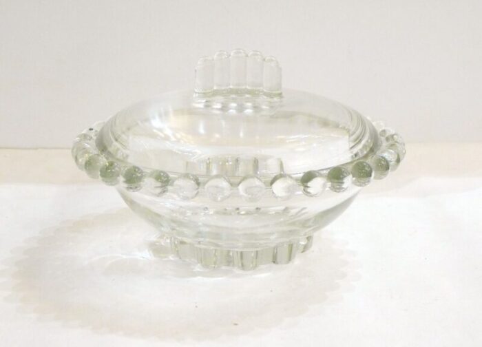 mid century glass jewelry holder 1950s 8