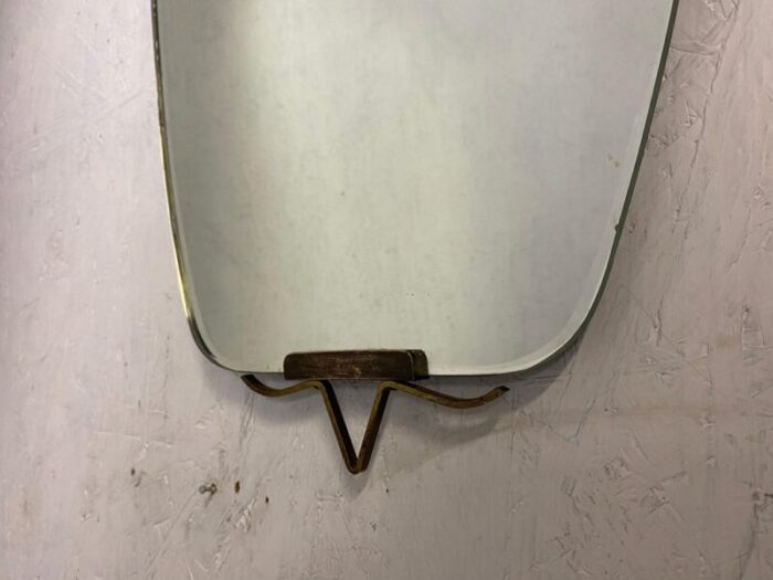 mid century kidney shaped wall mirror 4