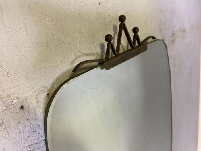 mid century kidney shaped wall mirror 7