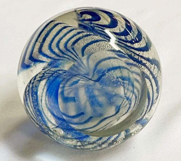 mid century modern art glass paperweight 9270