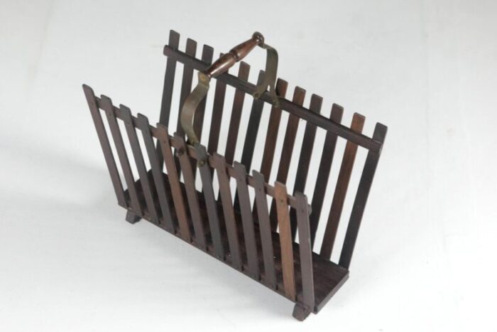 mid century modern brazilian magazine rack 1960s 4