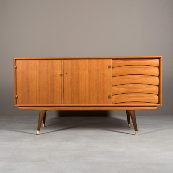 mid century modern scandinavian sideboard in teak by sven andersen 2905