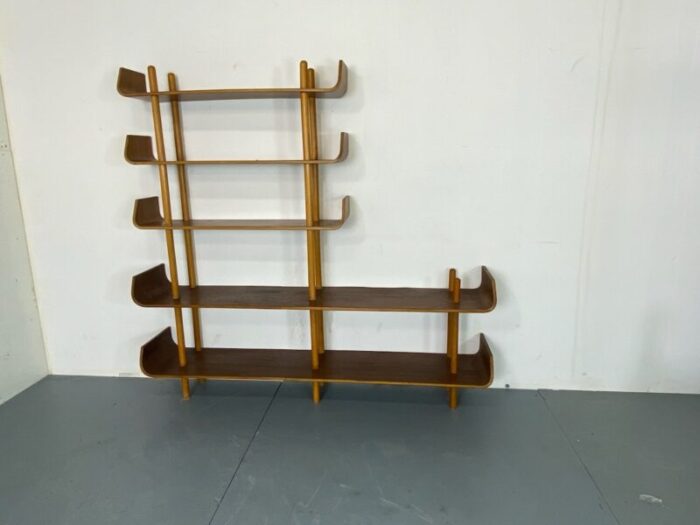 mid century modernist shelving unit room divider by willem lutjens for de boer 1953 1