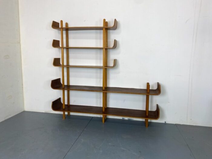 mid century modernist shelving unit room divider by willem lutjens for de boer 1953 13