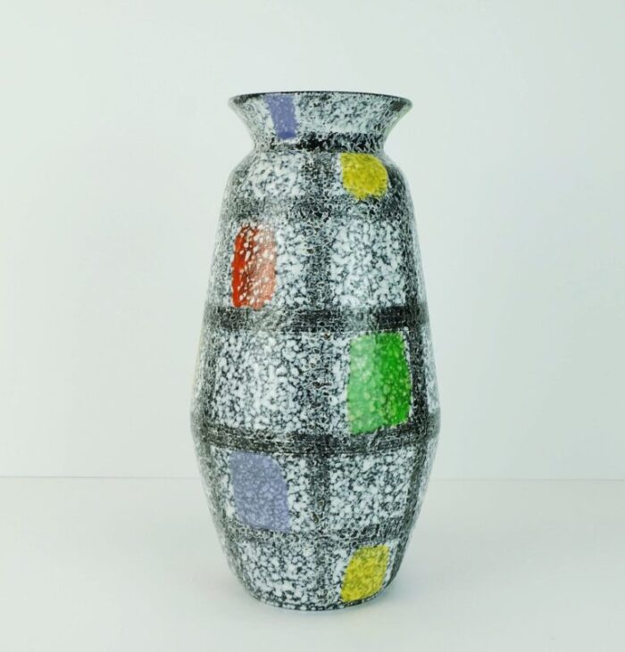 mid century no 608 30 vase by bodo mans for bay keramik 1960s 1