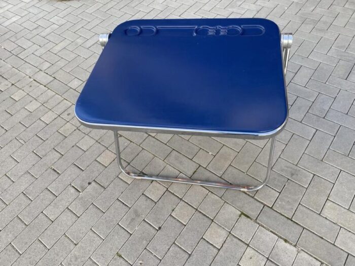 mid century platone desk in blue by giancarlo piretti for castelli anonima castelli 1960s 3304