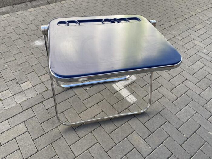 mid century platone desk in blue by giancarlo piretti for castelli anonima castelli 1960s 9088