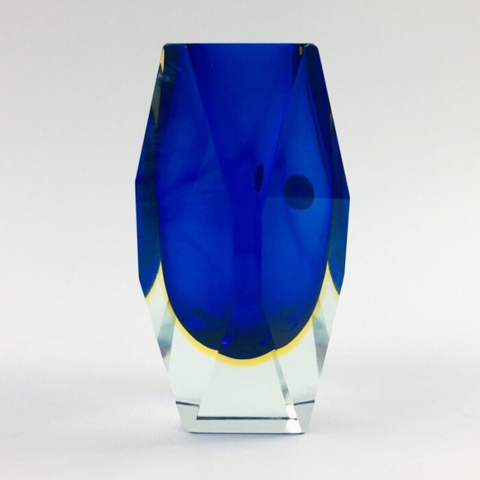 mid century sommerso murano glass vase by flavio poli for alessandro mandruzzato italy 1960s 3