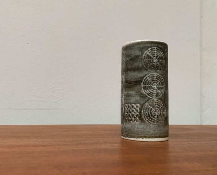 mid century swedish sarek vase by olle alberius for roerstrand 1