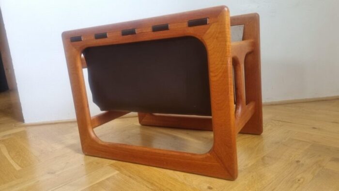 mid century teak magazine rack attributed to salin mobler aksel kjersgaard denmark 1970s 11