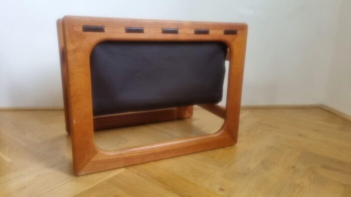 mid century teak magazine rack attributed to salin mobler aksel kjersgaard denmark 1970s 2