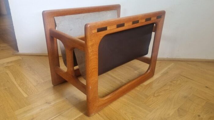 mid century teak magazine rack attributed to salin mobler aksel kjersgaard denmark 1970s 3