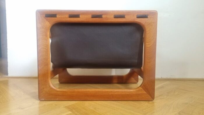 mid century teak magazine rack attributed to salin mobler aksel kjersgaard denmark 1970s 4