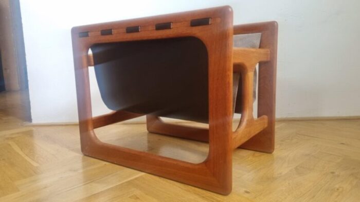 mid century teak magazine rack attributed to salin mobler aksel kjersgaard denmark 1970s 7