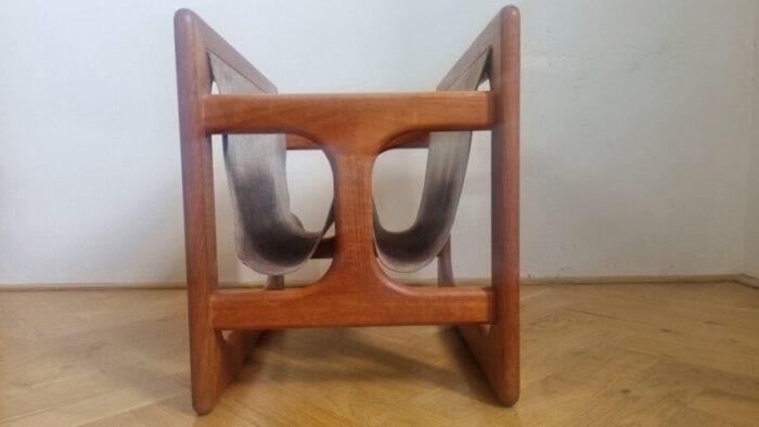 mid century teak magazine rack attributed to salin mobler aksel kjersgaard denmark 1970s 8