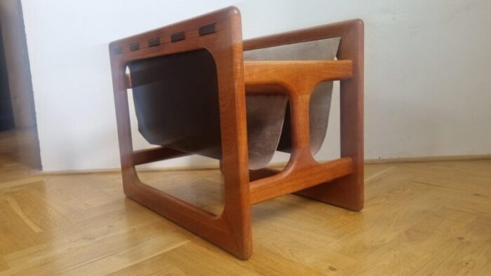 mid century teak magazine rack attributed to salin mobler aksel kjersgaard denmark 1970s 9