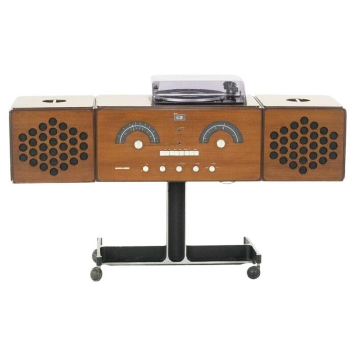 midcentury record player brionvega attributed to achille pier giacomo castiglioni for hille 1960s 1