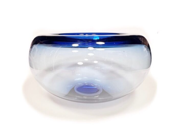 mouth blown glass art bowl model provence by per luetken for holmegaard denmark 1955 2