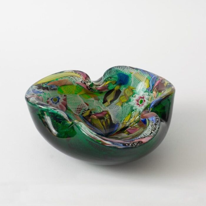 murano byzantino glass bowl from avem 1960s 1