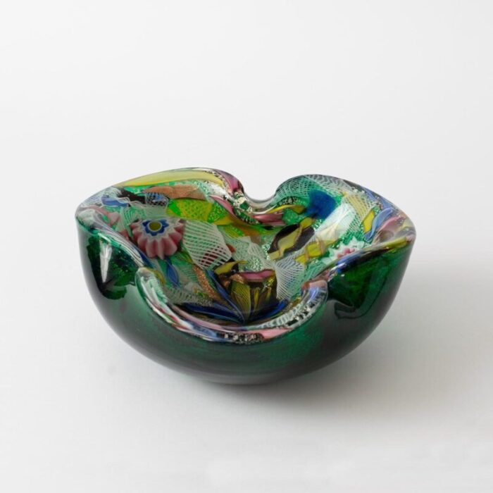 murano byzantino glass bowl from avem 1960s 2