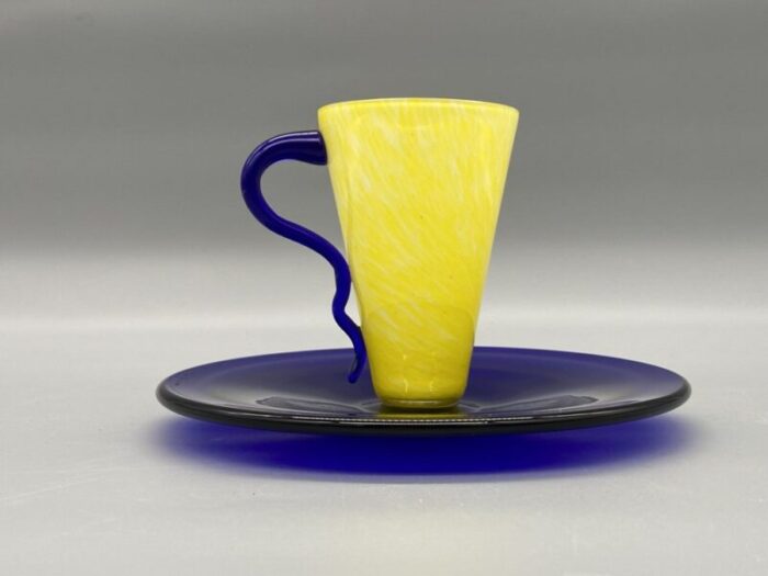 murano glass cup by ivan baj for arcade italy 1