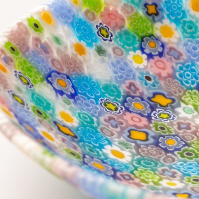 murano glass millefiori bowl by ercole moretti 3