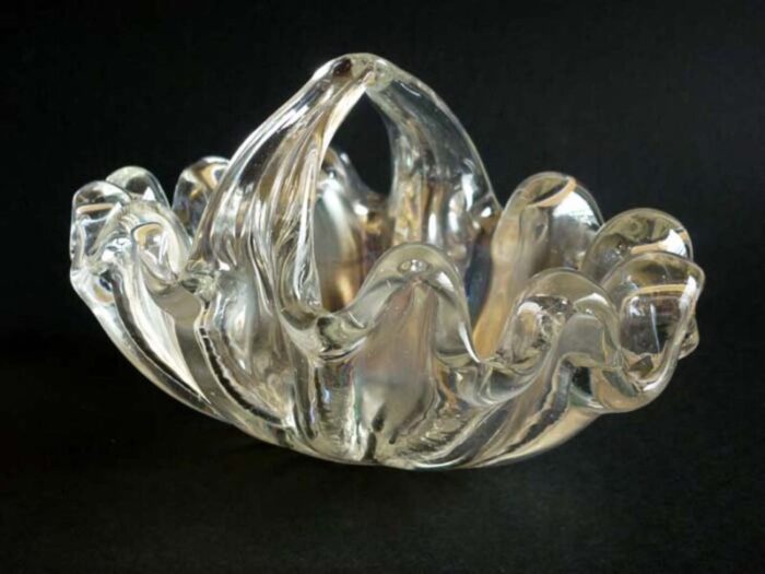 murano glass shell shaped bowl by ercole barovier 1940s 6