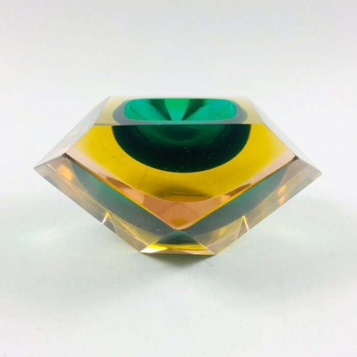 murano glass sommerso ashtray or vide poche by flavio poli for seguso italy 1960s 2