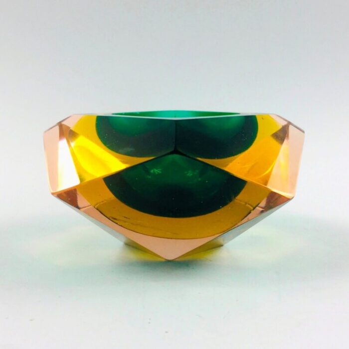 murano glass sommerso ashtray or vide poche by flavio poli for seguso italy 1960s 3