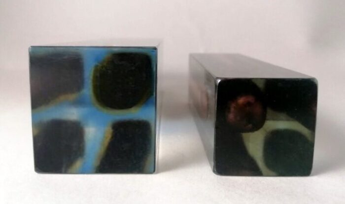 murano sommerso colored glass vases by alessandro mandruzzato 1960s set of 2 11