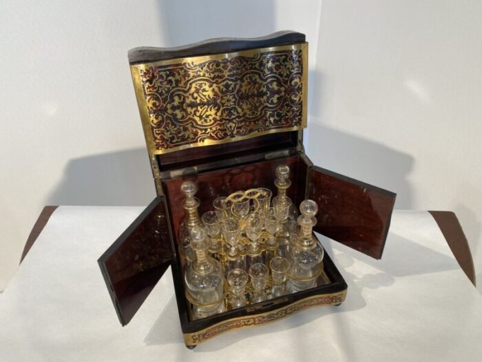 napoleon iii liqueur cellar set of 21 5