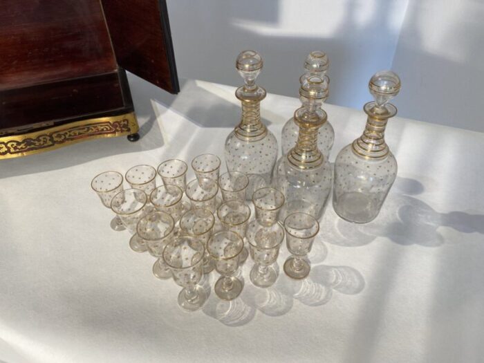 napoleon iii liqueur cellar set of 21 8