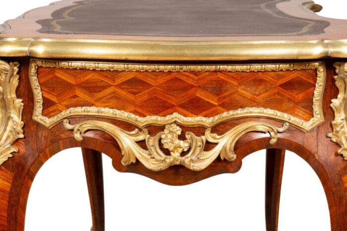 napoleon iii ormolu mounted tulipwood bureau plat attributed to wassmus 5812