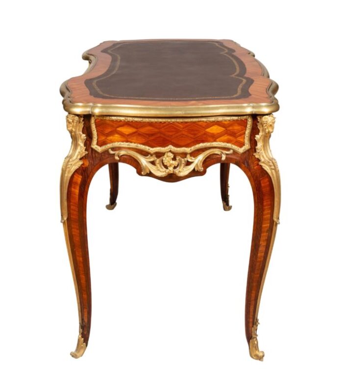 napoleon iii ormolu mounted tulipwood bureau plat attributed to wassmus 7456