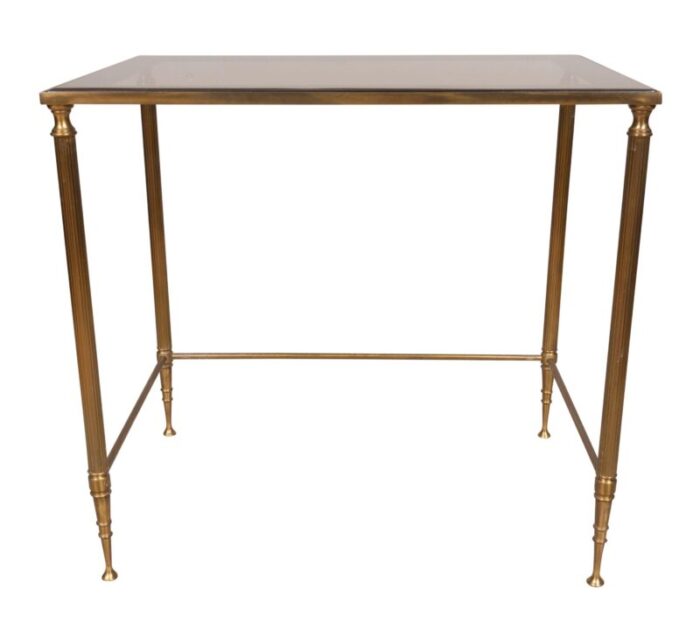 nesting vintage brass tables set of 3 8958