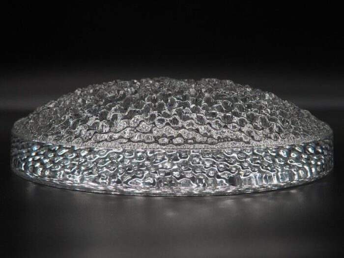 norwegian crystal bowl by willy johansson for hadeland norway 1980s 4