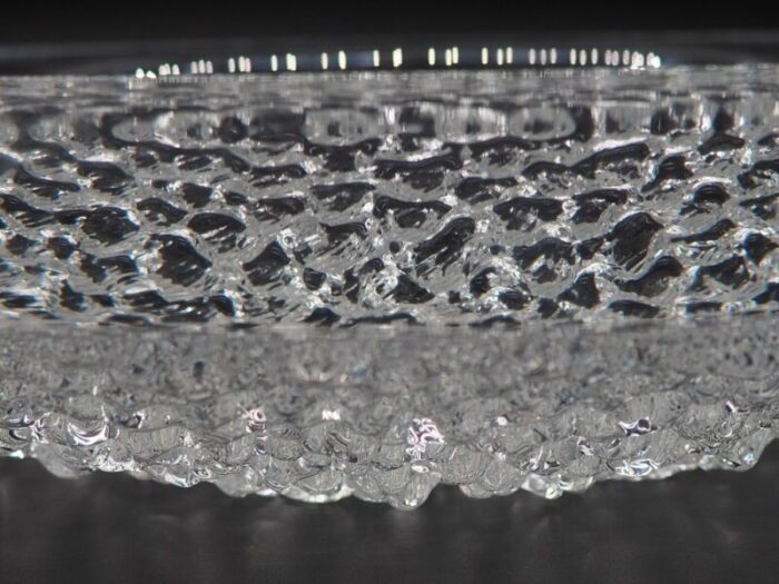 norwegian crystal bowl by willy johansson for hadeland norway 1980s 5