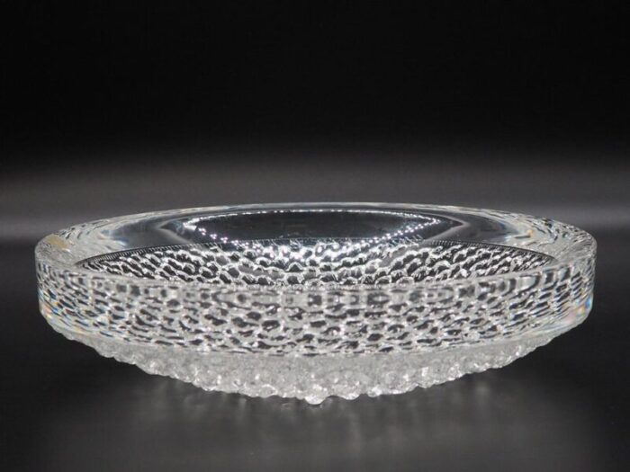 norwegian crystal bowl by willy johansson for hadeland norway 1980s 6