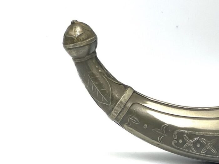 norwegian drinking viking horn by aksel holmsen 1920s 10