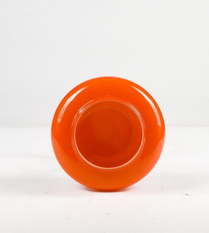 orange murano glass vase 1950s 8