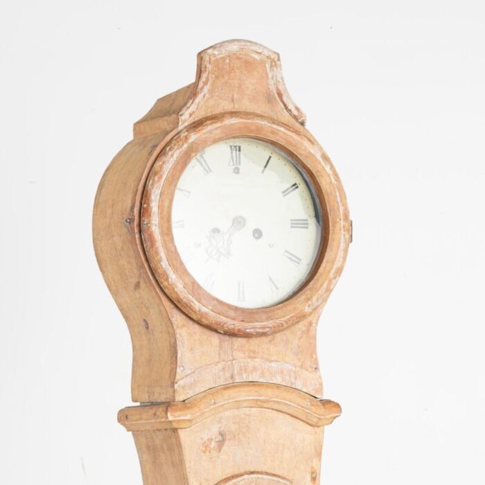 original painted swedish mora grandfather clock circa 1840 3354