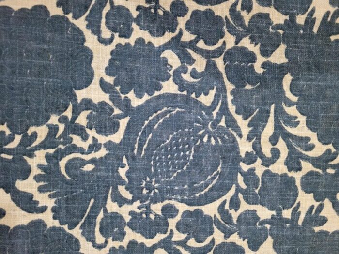 p kaufmann batik pomegranate indigo cotton basketweave fabric 5 yards 1839