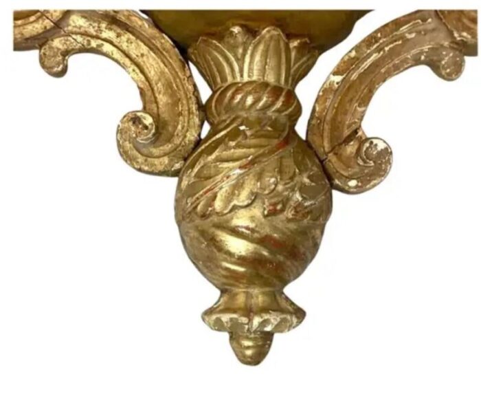 pair of italian carved and giltwood wall brackets 0298