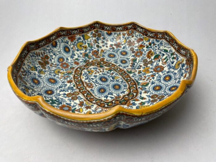 paisely bowl by gien 1920s 1