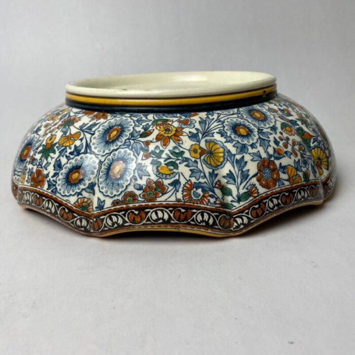 paisely bowl by gien 1920s 6